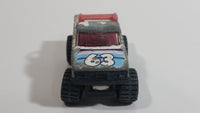 1986 Matchbox Open Back Truck 4x4 #63 White Die Cast Toy Car Vehicle Made in Thailand