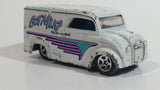 1998 Hot Wheels First Editions Dairy Delivery Truck White Die Cast Toy Car Vehicle