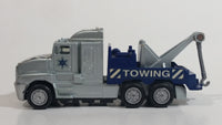 1995 New Ray Police Towing Tow Truck Plastic Die Cast Toy Cop Car Vehicle