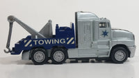 1995 New Ray Police Towing Tow Truck Plastic Die Cast Toy Cop Car Vehicle