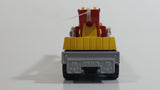 Majorette Picker Crane Truck Red Yellow Grey 1/60 Scale Die Cast Toy Car Vehicle