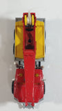 Majorette Picker Crane Truck Red Yellow Grey 1/60 Scale Die Cast Toy Car Vehicle