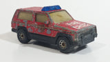 1997 Matchbox Jeep Cherokee Fire Chief Red Die Cast Toy Car Rescue Emergency Firefighting Vehicle