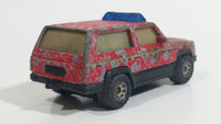 1997 Matchbox Jeep Cherokee Fire Chief Red Die Cast Toy Car Rescue Emergency Firefighting Vehicle