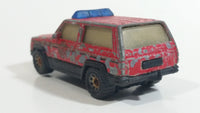 1997 Matchbox Jeep Cherokee Fire Chief Red Die Cast Toy Car Rescue Emergency Firefighting Vehicle