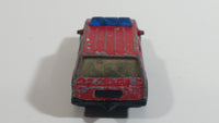 1997 Matchbox Jeep Cherokee Fire Chief Red Die Cast Toy Car Rescue Emergency Firefighting Vehicle