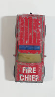 1997 Matchbox Jeep Cherokee Fire Chief Red Die Cast Toy Car Rescue Emergency Firefighting Vehicle