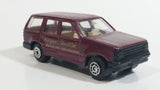 Maisto Ford Explorer Airport Shuttle Burgundy Toy Car Vehicle