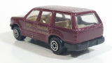 Maisto Ford Explorer Airport Shuttle Burgundy Toy Car Vehicle