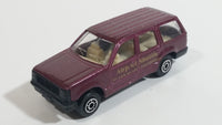 Maisto Ford Explorer Airport Shuttle Burgundy Toy Car Vehicle