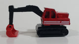 1996 Matchbox Atlas Excavator Red Die Cast Toy Car Construction Equipment Vehicle