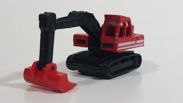 1996 Matchbox Atlas Excavator Red Die Cast Toy Car Construction Equipment Vehicle