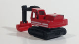 1996 Matchbox Atlas Excavator Red Die Cast Toy Car Construction Equipment Vehicle