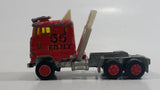 Majorette Super Movers 55 F.D.N.Y. Fire Engine Semi Truck Tractor Red Die Cast Toy Car Rig Vehicle