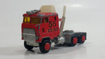 Majorette Super Movers 55 F.D.N.Y. Fire Engine Semi Truck Tractor Red Die Cast Toy Car Rig Vehicle