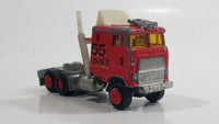 Majorette Super Movers 55 F.D.N.Y. Fire Engine Semi Truck Tractor Red Die Cast Toy Car Rig Vehicle