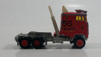 Majorette Super Movers 55 F.D.N.Y. Fire Engine Semi Truck Tractor Red Die Cast Toy Car Rig Vehicle