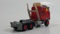 Majorette Super Movers 55 F.D.N.Y. Fire Engine Semi Truck Tractor Red Die Cast Toy Car Rig Vehicle