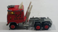 Majorette Super Movers 55 F.D.N.Y. Fire Engine Semi Truck Tractor Red Die Cast Toy Car Rig Vehicle