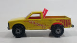 1991 Hot Wheels Beach Patrol "Surf Patrol" Truck Yellow Die Cast Toy Car Vehicle