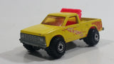 1991 Hot Wheels Beach Patrol "Surf Patrol" Truck Yellow Die Cast Toy Car Vehicle