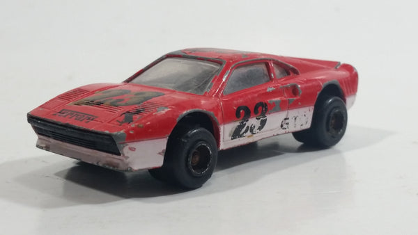 Vintage Majorette No. 211 Ferrari GTO Red White #23 1:56 Scale Die Cast Toy Car Vehicle - Made in France