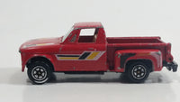 1980s Yatming Chevrolet LUV Stepside Pickup Truck Red No. 1700 Die Cast Toy Car Vehicle