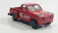 1980s Yatming Chevrolet LUV Stepside Pickup Truck Red No. 1700 Die Cast Toy Car Vehicle