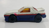 Vintage Majorette Pontiac Fiero White No. 206 Die Cast Toy Car Vehicle 1/55 Scale Made in France