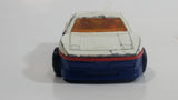 Vintage Majorette Pontiac Fiero White No. 206 Die Cast Toy Car Vehicle 1/55 Scale Made in France