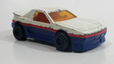 Vintage Majorette Pontiac Fiero White No. 206 Die Cast Toy Car Vehicle 1/55 Scale Made in France