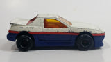 Vintage Majorette Pontiac Fiero White No. 206 Die Cast Toy Car Vehicle 1/55 Scale Made in France