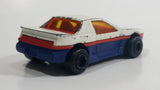 Vintage Majorette Pontiac Fiero White No. 206 Die Cast Toy Car Vehicle 1/55 Scale Made in France