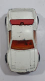 Vintage Majorette Pontiac Fiero White No. 206 Die Cast Toy Car Vehicle 1/55 Scale Made in France