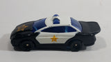 1997 Hot Wheels McDonald's Police Car Black White Die Cast Toy Car Vehicle