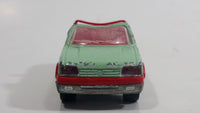 Majorette Peugeot 205 CTI Convertible 1/53 Scale No. 281 & No. 210 Light Green and Red Die Cast Toy Car Vehicle