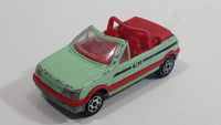 Majorette Peugeot 205 CTI Convertible 1/53 Scale No. 281 & No. 210 Light Green and Red Die Cast Toy Car Vehicle