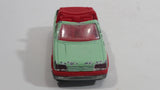 Majorette Peugeot 205 CTI Convertible 1/53 Scale No. 281 & No. 210 Light Green and Red Die Cast Toy Car Vehicle