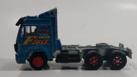 Rare HTF Majorette Mercedes "Truck Force" Semi Tractor Truck Rig Teal Blue Die Cast Toy Car Vehicle