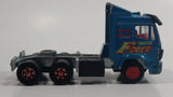 Rare HTF Majorette Mercedes "Truck Force" Semi Tractor Truck Rig Teal Blue Die Cast Toy Car Vehicle