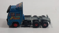 Rare HTF Majorette Mercedes "Truck Force" Semi Tractor Truck Rig Teal Blue Die Cast Toy Car Vehicle