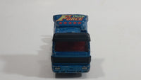 Rare HTF Majorette Mercedes "Truck Force" Semi Tractor Truck Rig Teal Blue Die Cast Toy Car Vehicle