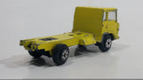 Vintage Yatming Semi Delivery Truck Bright Yellow Die Cast Toy Car Vehicle