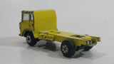 Vintage Yatming Semi Delivery Truck Bright Yellow Die Cast Toy Car Vehicle