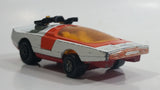 Vintage 1972 Lesney Matchbox Speed Kings Bandeloro White and Orange Die Cast Toy Car Vehicle with Lifting Canopy