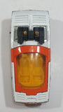 Vintage 1972 Lesney Matchbox Speed Kings Bandeloro White and Orange Die Cast Toy Car Vehicle with Lifting Canopy