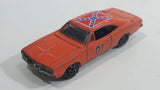 Vintage 1981 Warner Bro. ERTL Dukes of Hazzard General Lee Orange Die Cast Toy Muscle Car Vehicle TV Show Collectible