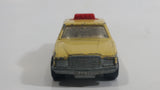 Vintage 1979 Lesney Matchbox Superfast No. 56 Mercedes 450 SEL Taxi Cab Sand Yellow Tan Die Cast Toy Car Vehicle with Opening Doors Made in England