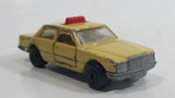 Vintage 1979 Lesney Matchbox Superfast No. 56 Mercedes 450 SEL Taxi Cab Sand Yellow Tan Die Cast Toy Car Vehicle with Opening Doors Made in England