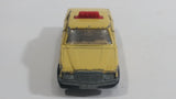 Vintage 1979 Lesney Matchbox Superfast No. 56 Mercedes 450 SEL Taxi Cab Sand Yellow Tan Die Cast Toy Car Vehicle with Opening Doors Made in England